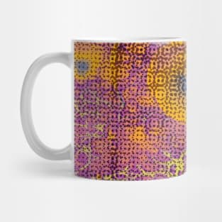 Random textured growth in a vibrant world Mug